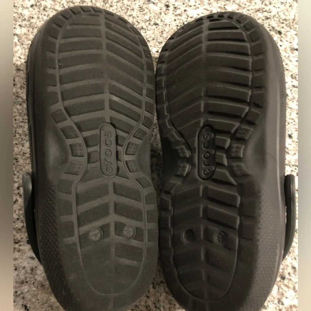 Crocs Classic Lined Clogs Unisex Black Size 10 Women Size 8 Men - Picture 14 of 16